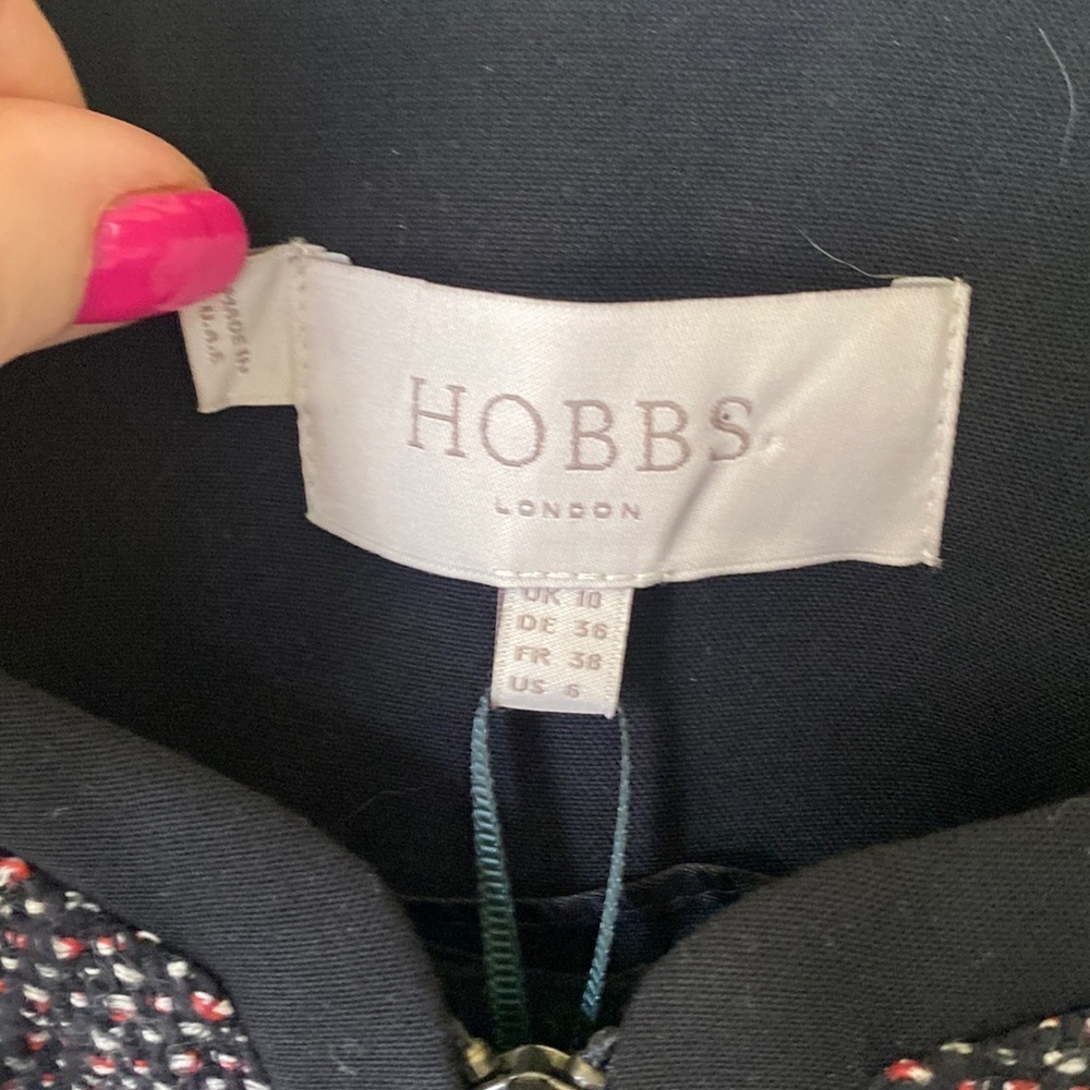 NWT Hobbs London Darla Jacket tweed zip up jacket - Picture 3 of 8
